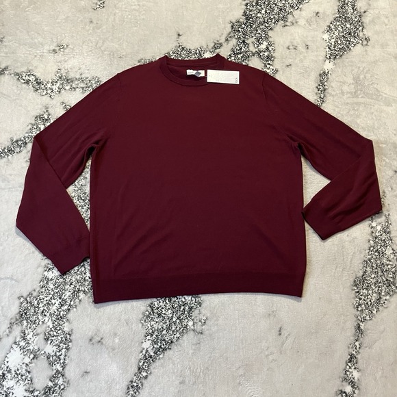 Nordstrom Other - Nordstrom Rack Sweater Mens Size XL‎ Burgundy Merino Wool Long Sleeve